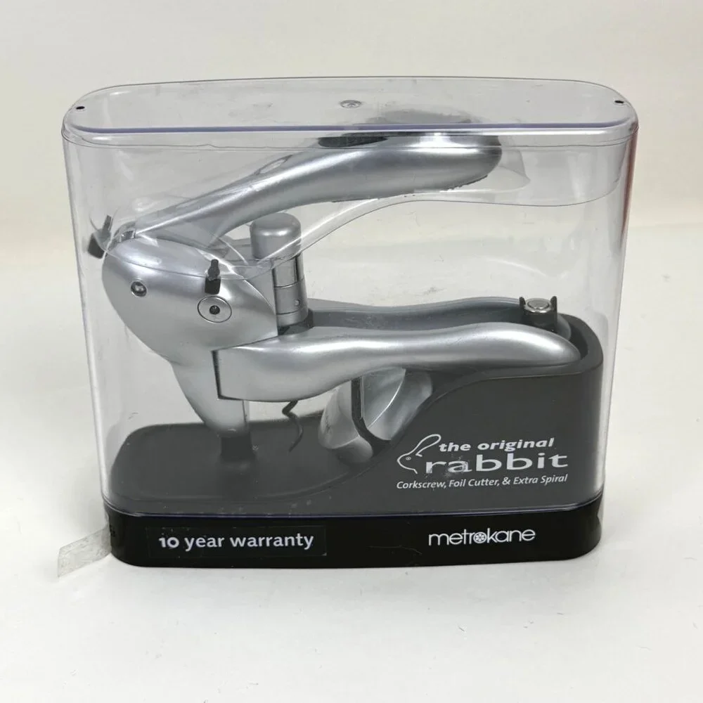 Metrokane The Original Rabbit Corkscrew Wine Opener Foil Cutter